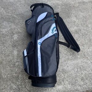 Callaway 14-Way Divider Golf Cart Bag White/Black/Blue